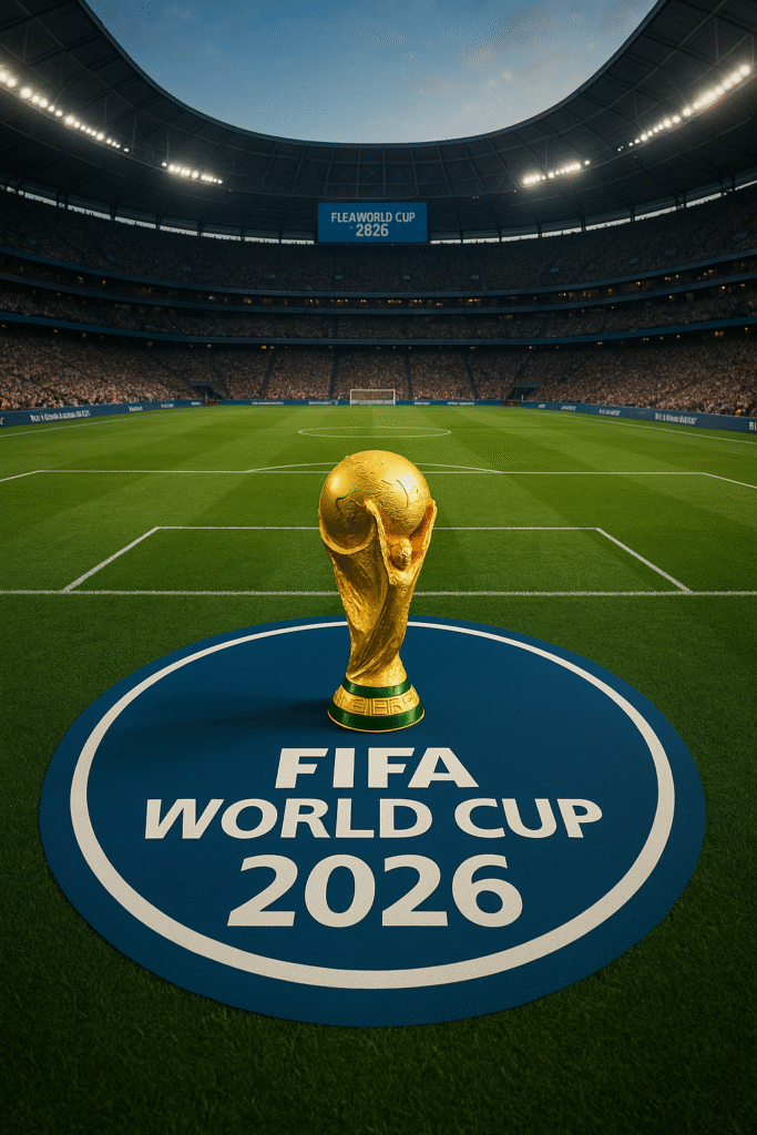 FIFA World Cup 2026 Trophy in Stadium During Tournament
