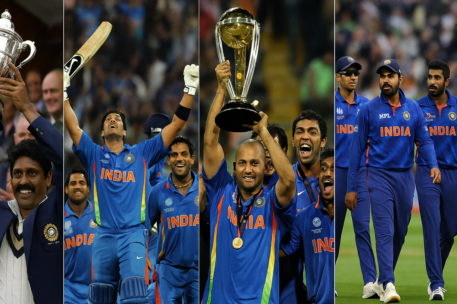 India National Cricket Team historic moments 1983 to 2025