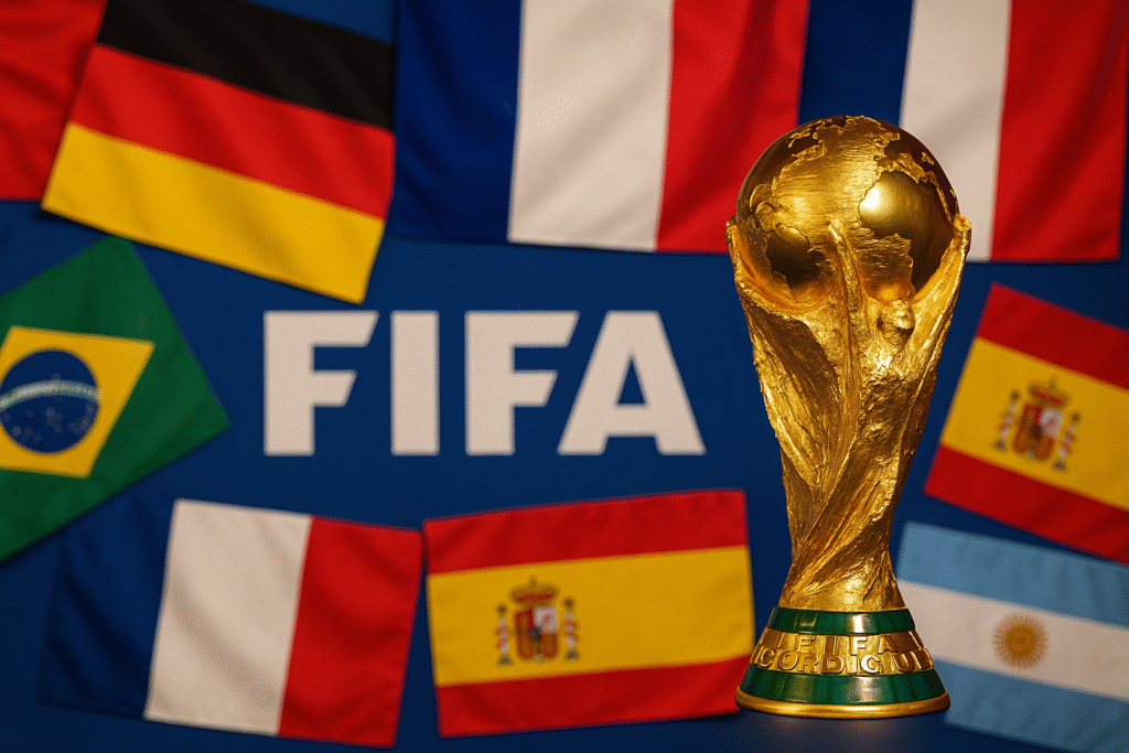 What Is FIFA? The Organization That Runs World Football - FIFA logo and World Cup trophy.