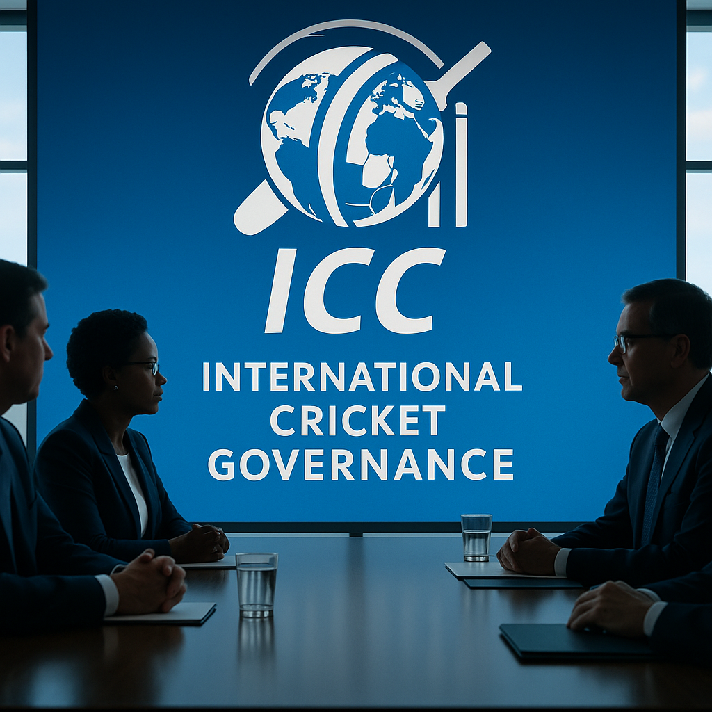 ICC Explained: Cricket governance board meeting with global decision-makers