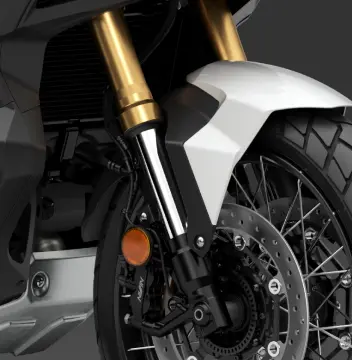 Honda X-ADV 750 front wheel with Safety-SFF-CA-USD-Forks and disc brake