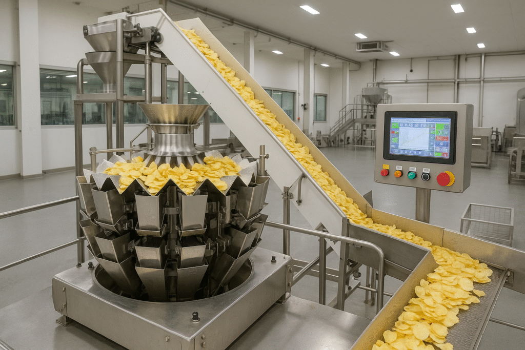 Balaji Wafers fully automated snack manufacturing plant in Rajkot producing millions of wafers daily.
