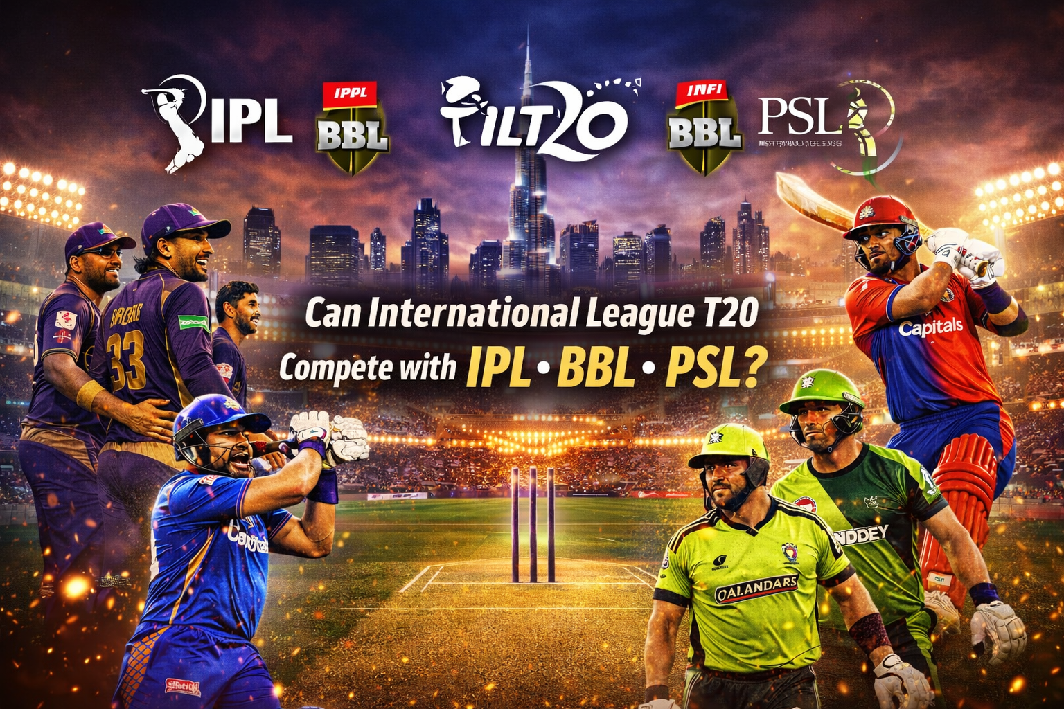 International League T20 competing with IPL, BBL and PSL in a high-intensity cricket stadium
