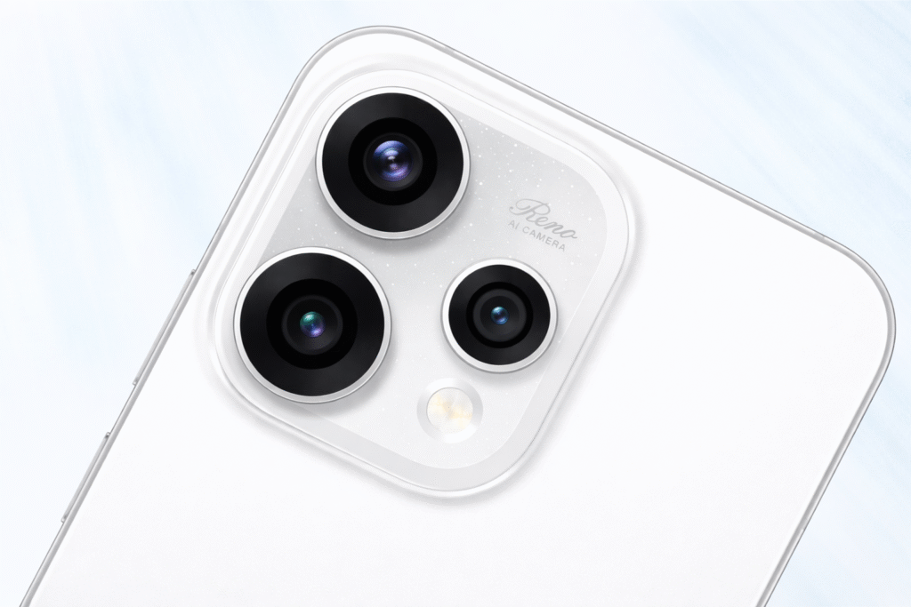 OPPO Reno 15 Series 5G triple rear camera module with AI camera design