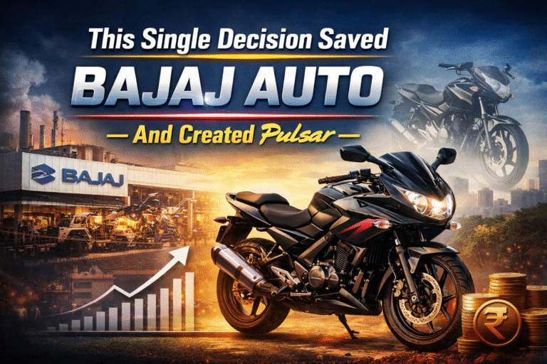 Bajaj Auto business turnaround showing Pulsar motorcycle that saved the company